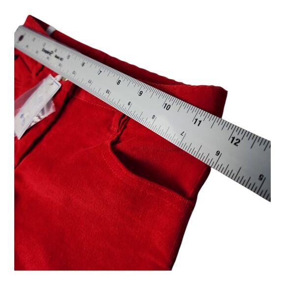 NWT JACADI Paris Madison Girl's Corduroy Sz 8 Yrs Red Skinny Slim Jeans French - Picture 3 of 10